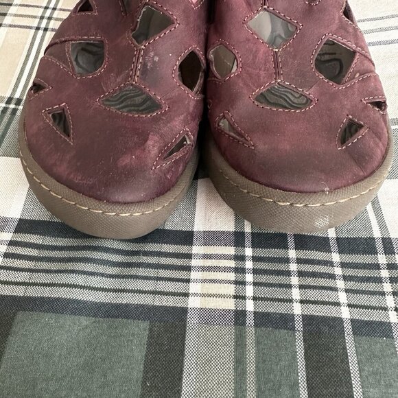 Bionica Maclean Purple Leather Slingback Flats Sandals Shoes Women’s Size‎ 8.5 - Picture 4 of 10